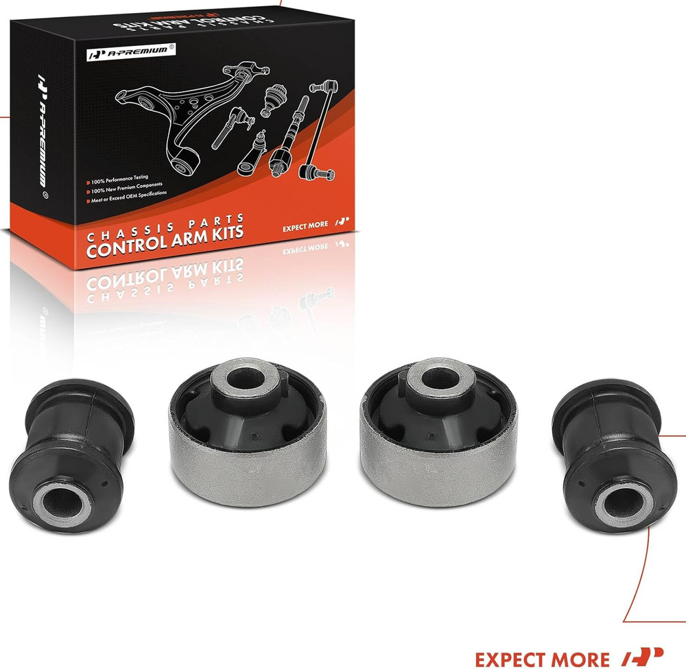 4 X Front Lower Forward and Rearward Control Arm Bushing Kit, Compatible with Je