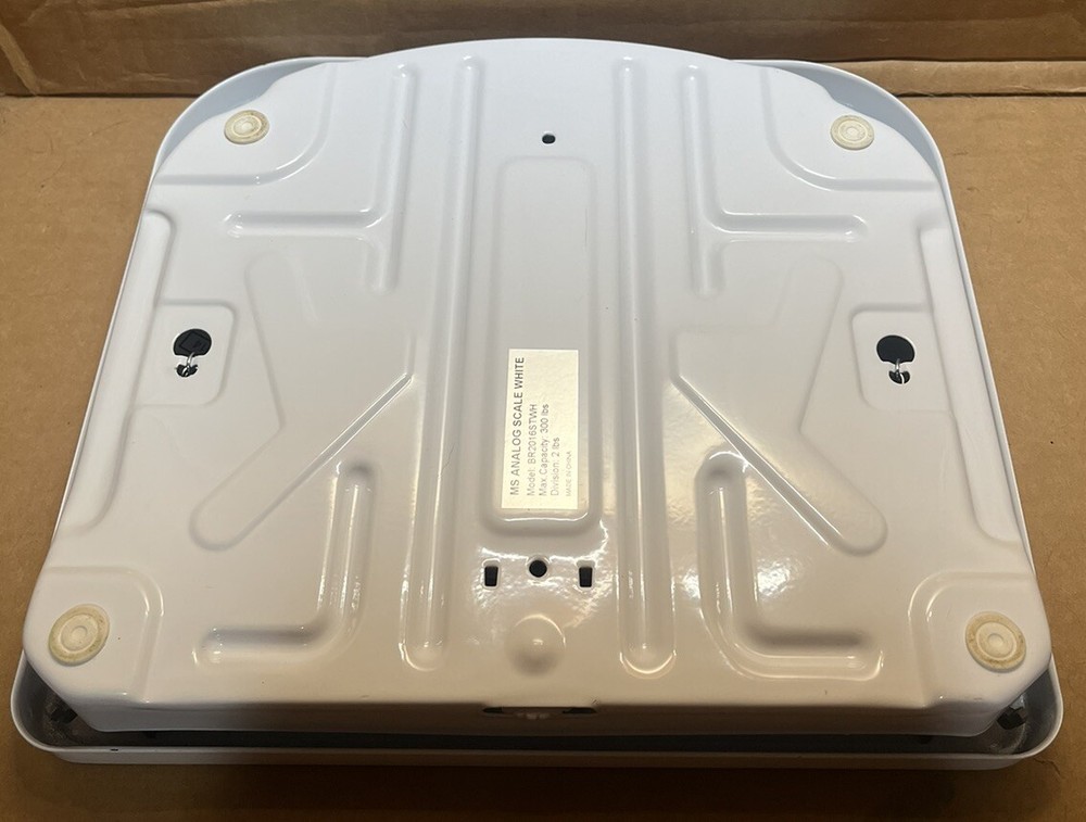 White Analog Scale 300 LB Capacity