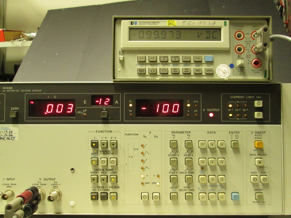 HP4140B picoAmper Meter with DC Voltage Source TESTED! +/-100VDC GPIB interface