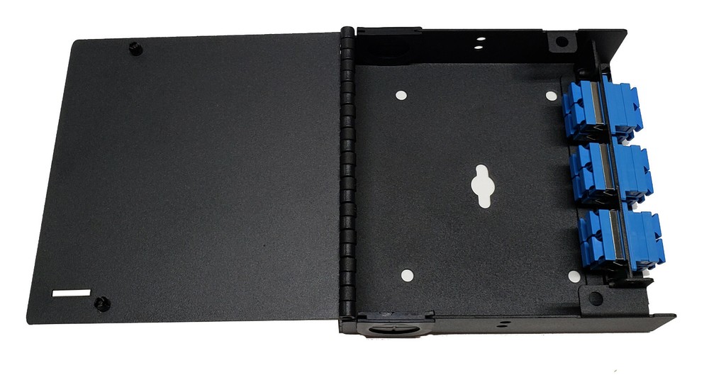 12 Fiber Wall Mount w/ 6 SC/UPC Duplex Adapters, Patch Only Singlemode