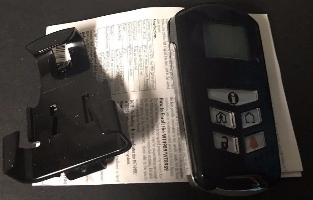 Brande New "2" DSC WT4989 Way Wireless Keyfob (for Alexor Control Panel)