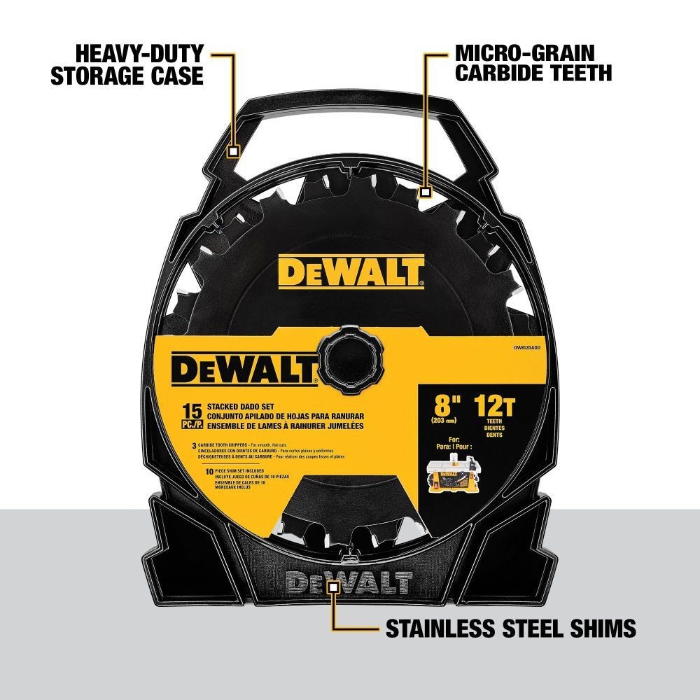 DEWALT Stacked Dado Set