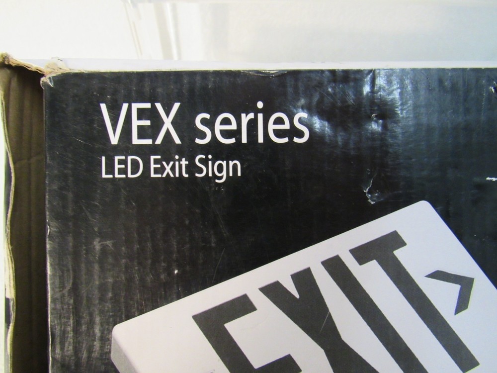 Exitronix emergency lighting Thermo Plastic LED EXIT SIGN VEX Series