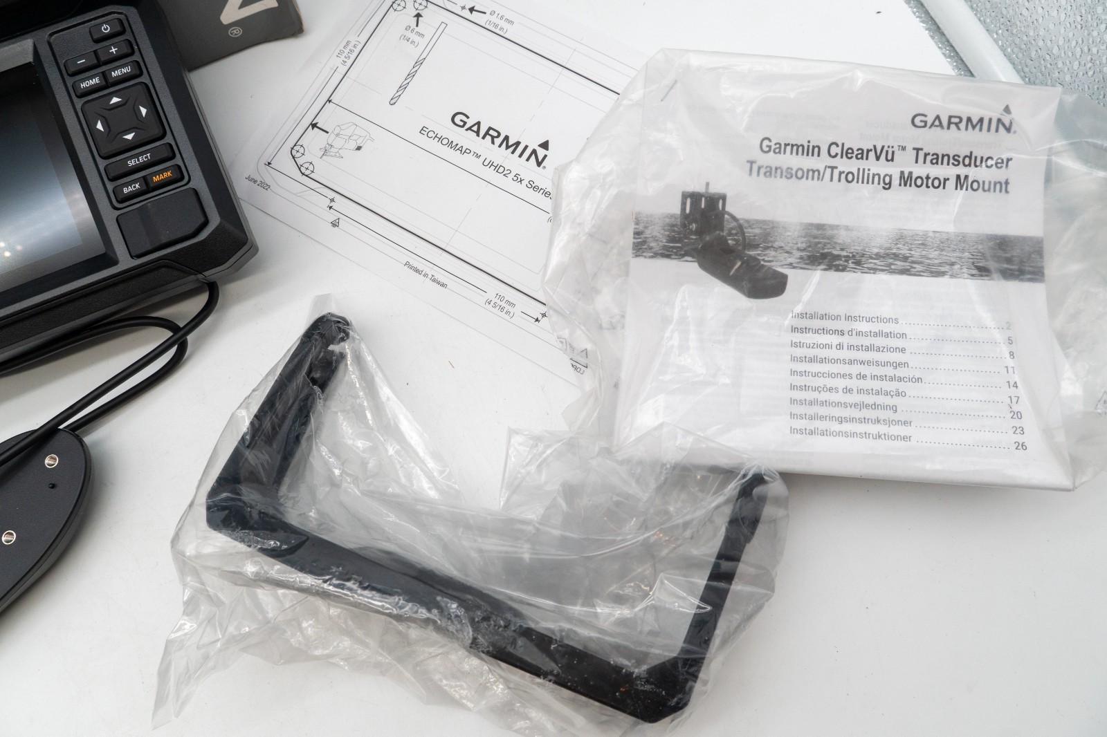 Garmin ECHOMAP UHD2 54CV + Transducer *New Open Box*
