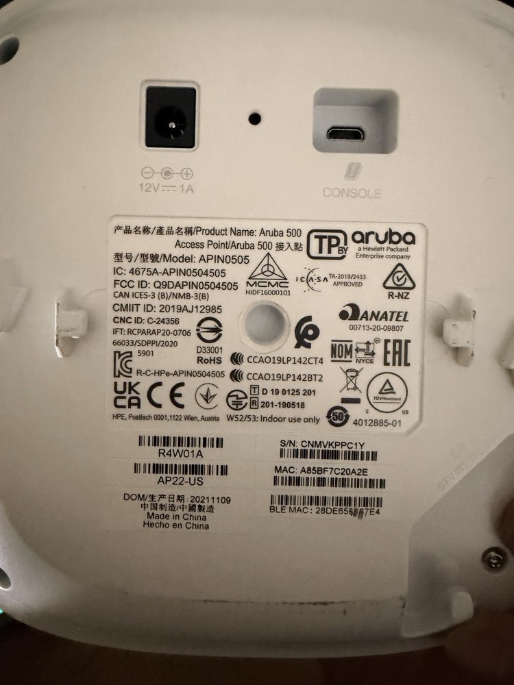 Aruba - APIN0505 - Network Access Point