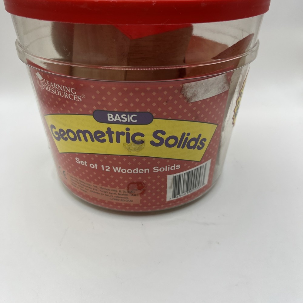 Learning Resources Math basics volume Elementary & Up 14 Pieces geometric solids