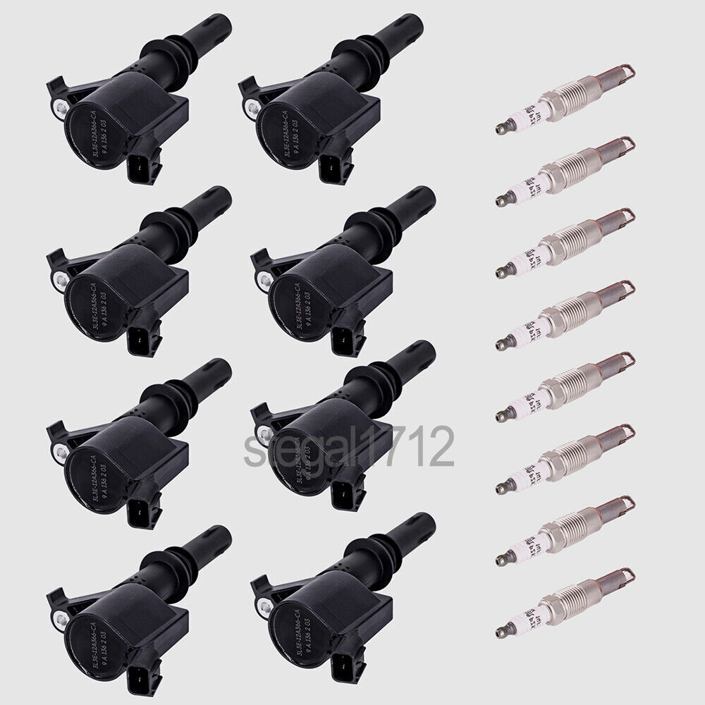 8 pack OEM Genuine DG511 Ignition Coil & Spark Plug SP546 For F150 Ford Lincoln