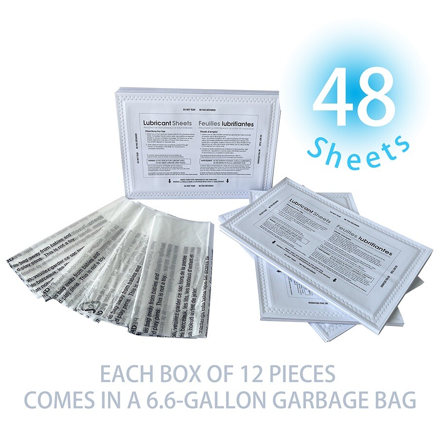 48 Shredder Lubricant Sheets A5 - 19.99 Only!