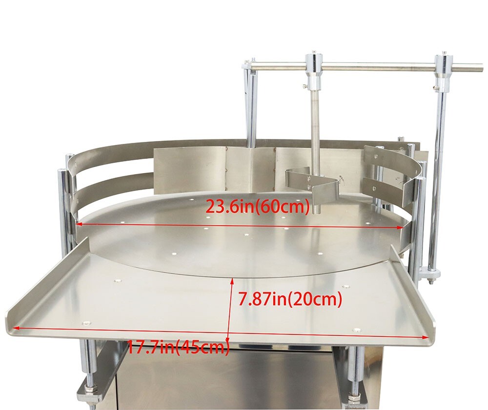 23.6"Automatic Bottle Accumulation Table Turning Table Rotary Accumulation Table