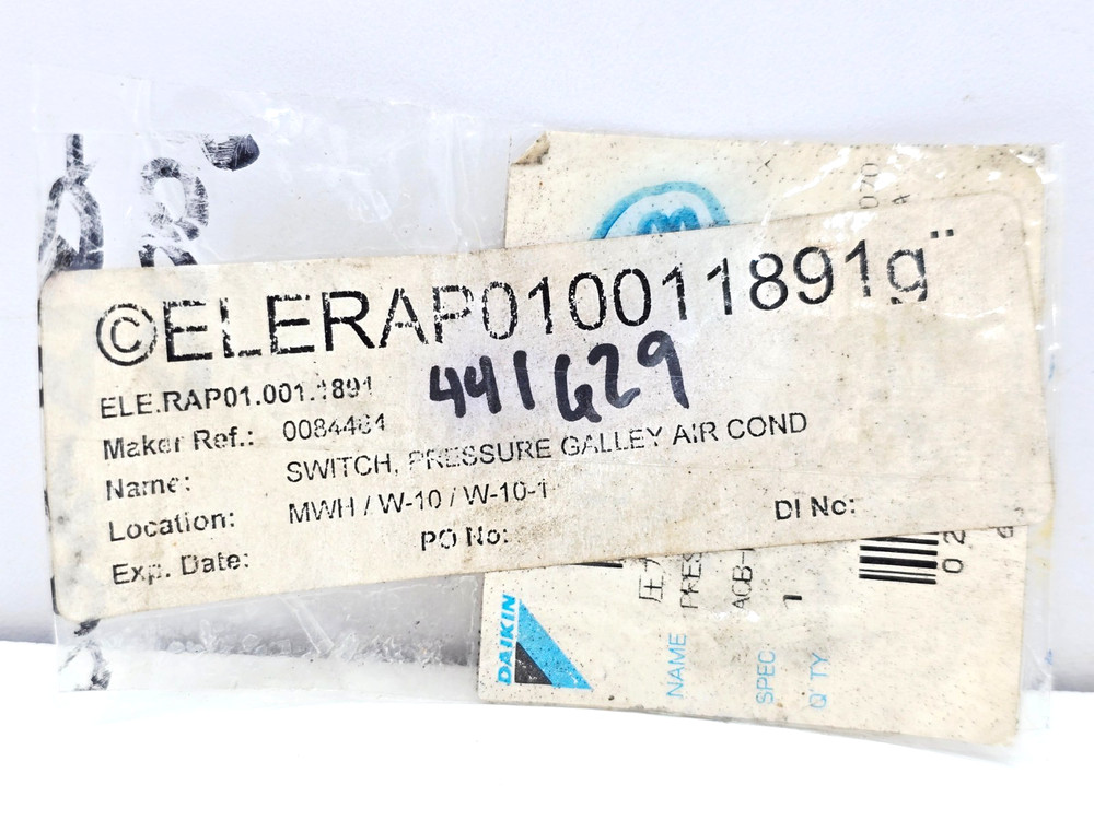 ACB-LB54 PRESSURE SWITCH 0084484