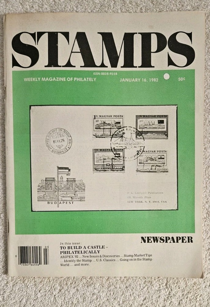 January 16, 1982 Stamps Magazine of Philately, Castles