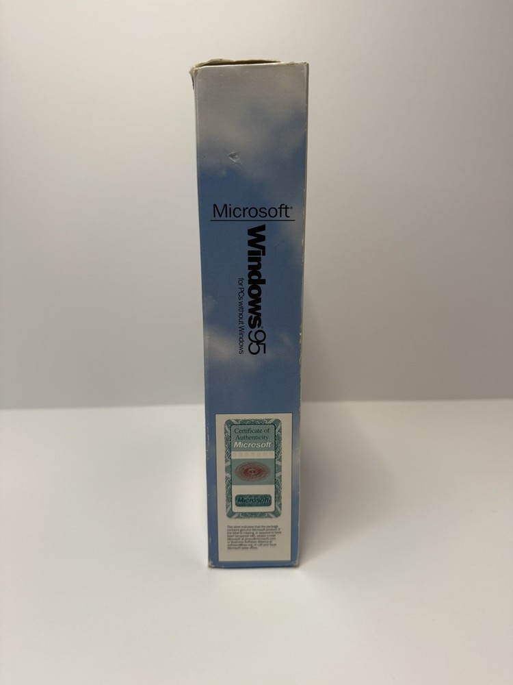 Microsoft Windows 95 OS 3.5" Floppy MS-DOS PCs 1995, Includes Key