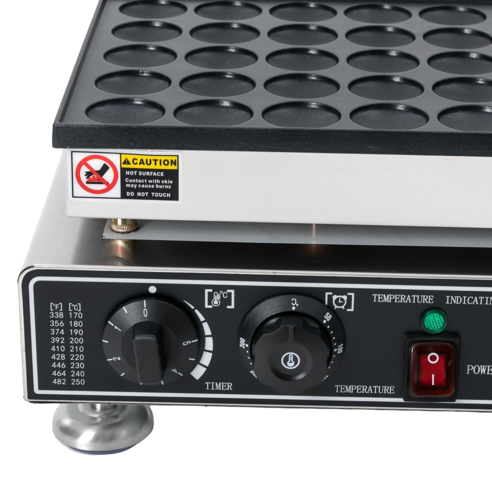 110 V 50 Hole Electric Dutch Poffertjes Mini Pancake Baker Maker Machine New