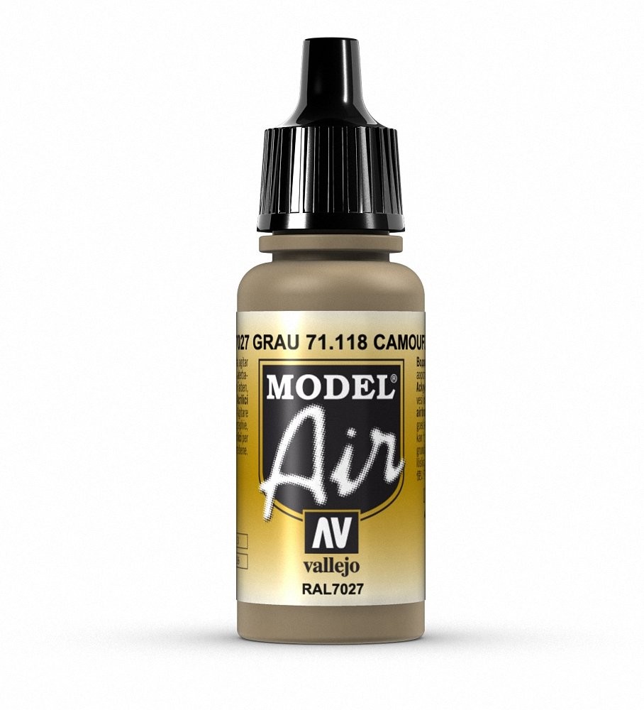 Vallejo Camouflage Grey Paint, 17ml