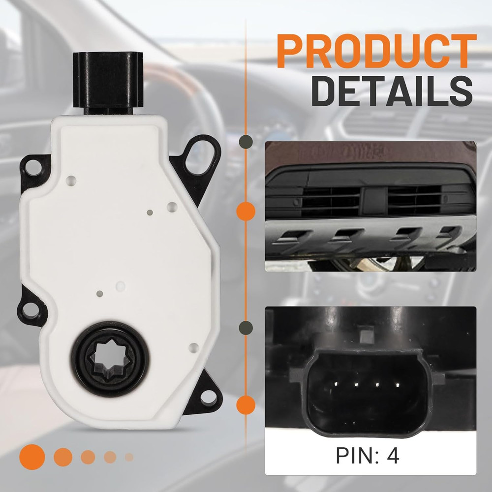 Grille Shutter Actuator Motor 29761QBHD Ford Explorer 2016-2019 Replacement