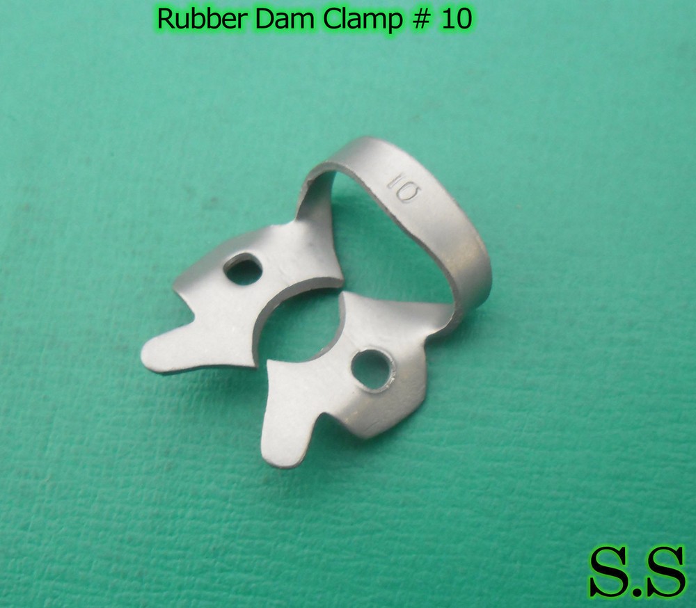 12 Pc Endodontic Rubber Dam Clamp #10