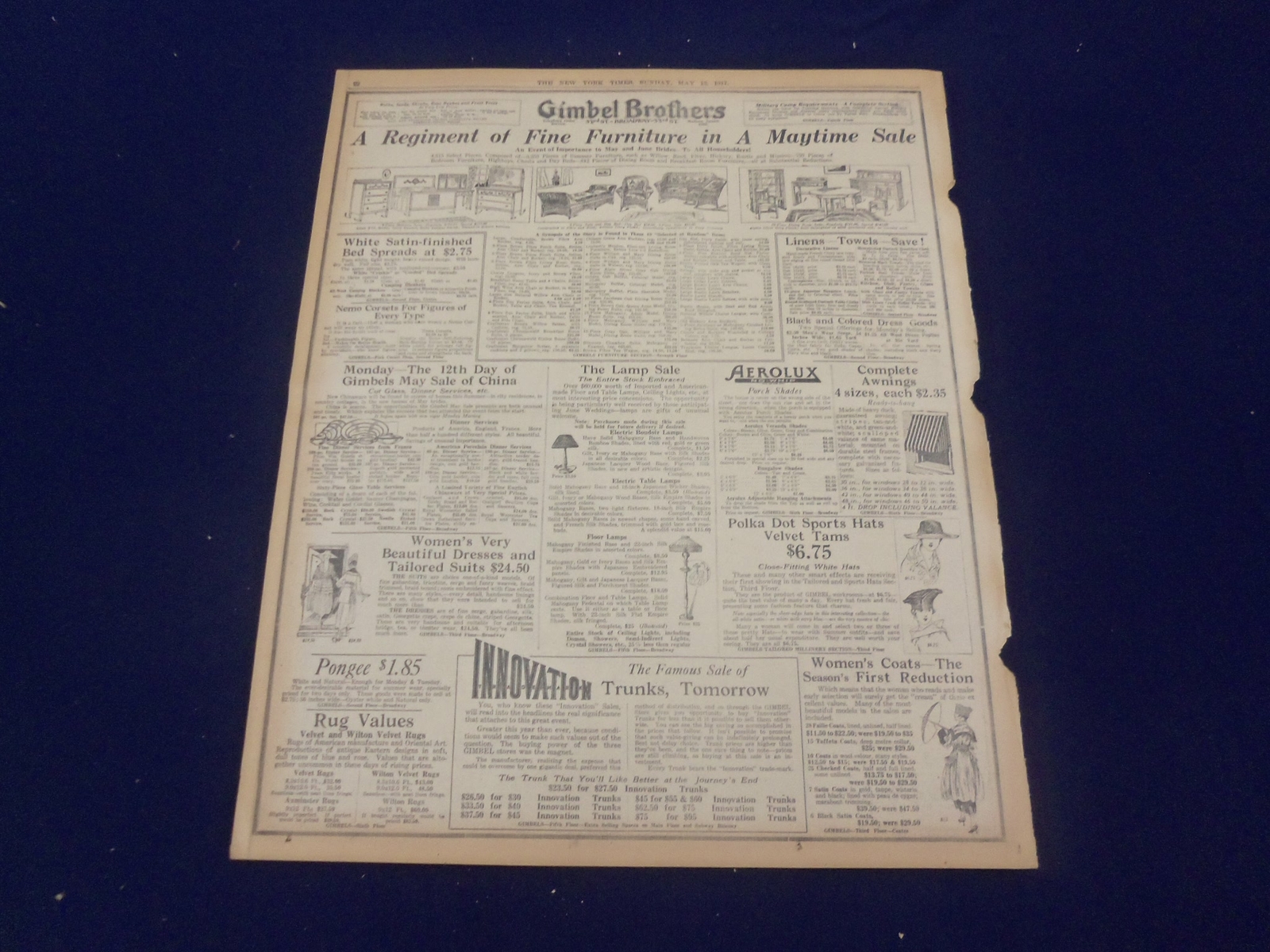 1917 MAY 13 NEW YORK TIMES - HOUSE FOR ROOSEVELT DIVISION - NT 9142