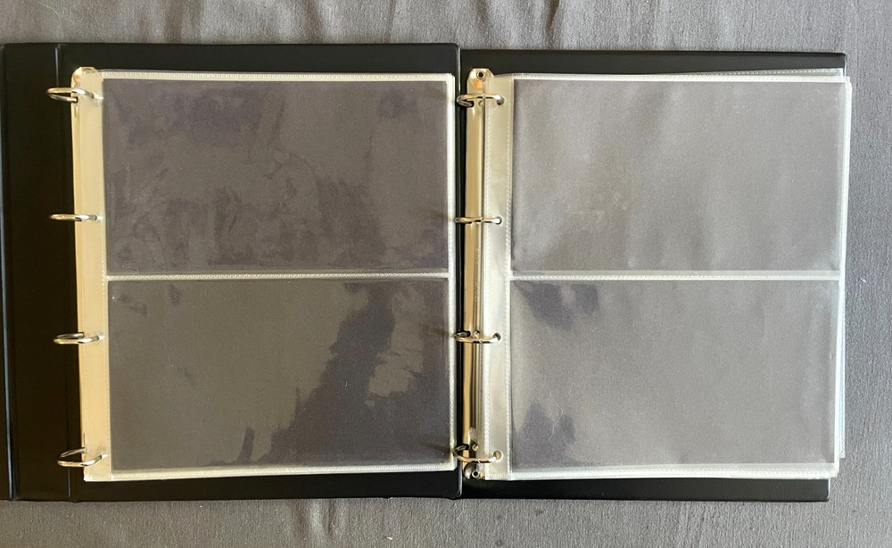 Two Red Padded First Day Cover Albums with 20 Inserts