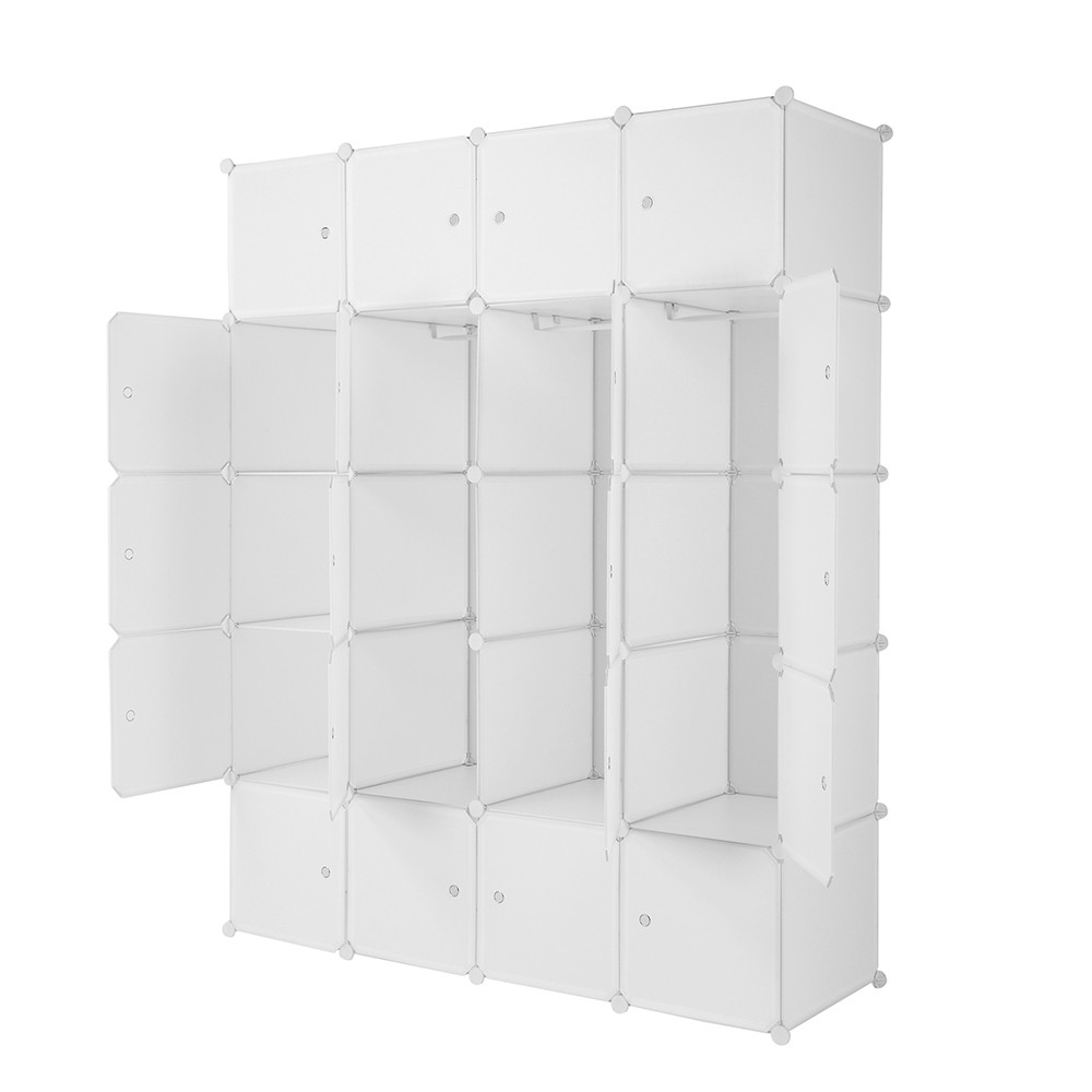 20 Cube Organizer Stackable Plastic Cube Storage Shelves Design