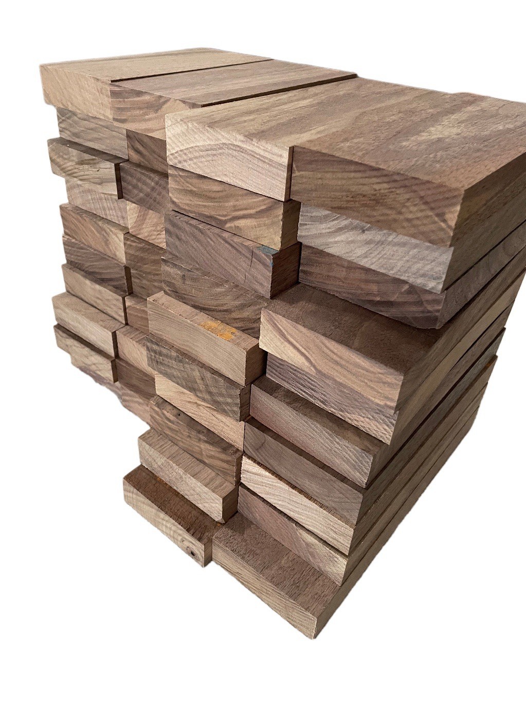 Black Walnut 12 pieces board 1”x2”x 8”+Solid , Kiln Wood Boards S2S