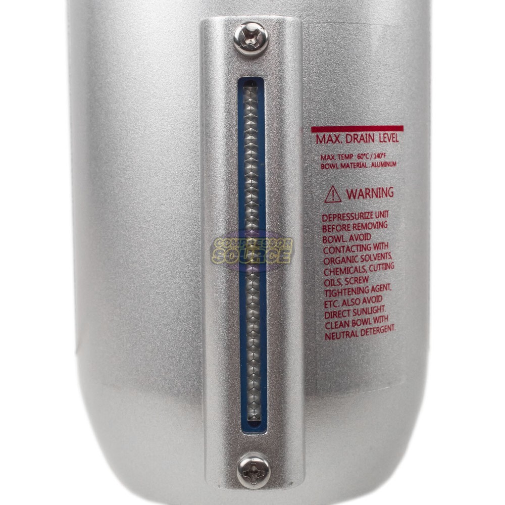 1" Inline Air Compressor In Line Water Moisture Filter Trap Separator