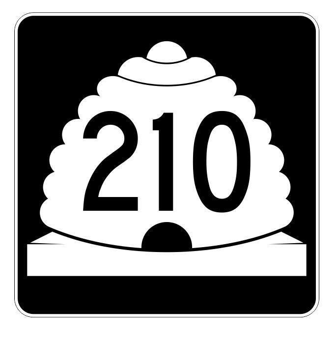 Utah State Highway 210 Sticker Decal