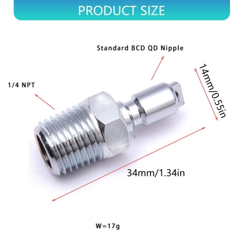 Instants Installation Conversion Adapters 1/4NTP Thread Corrosion Resistant