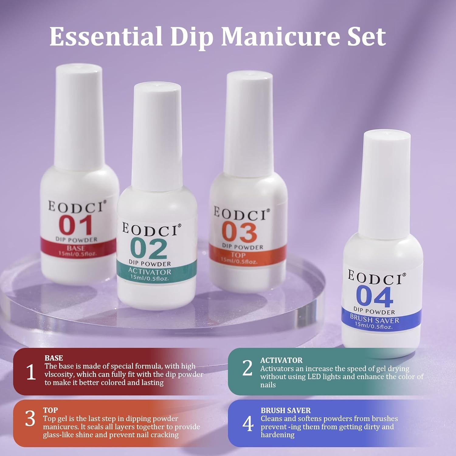 12-Pc Dip Powder Nail Kit – Safe, Odor-Free & Easy Application for Women