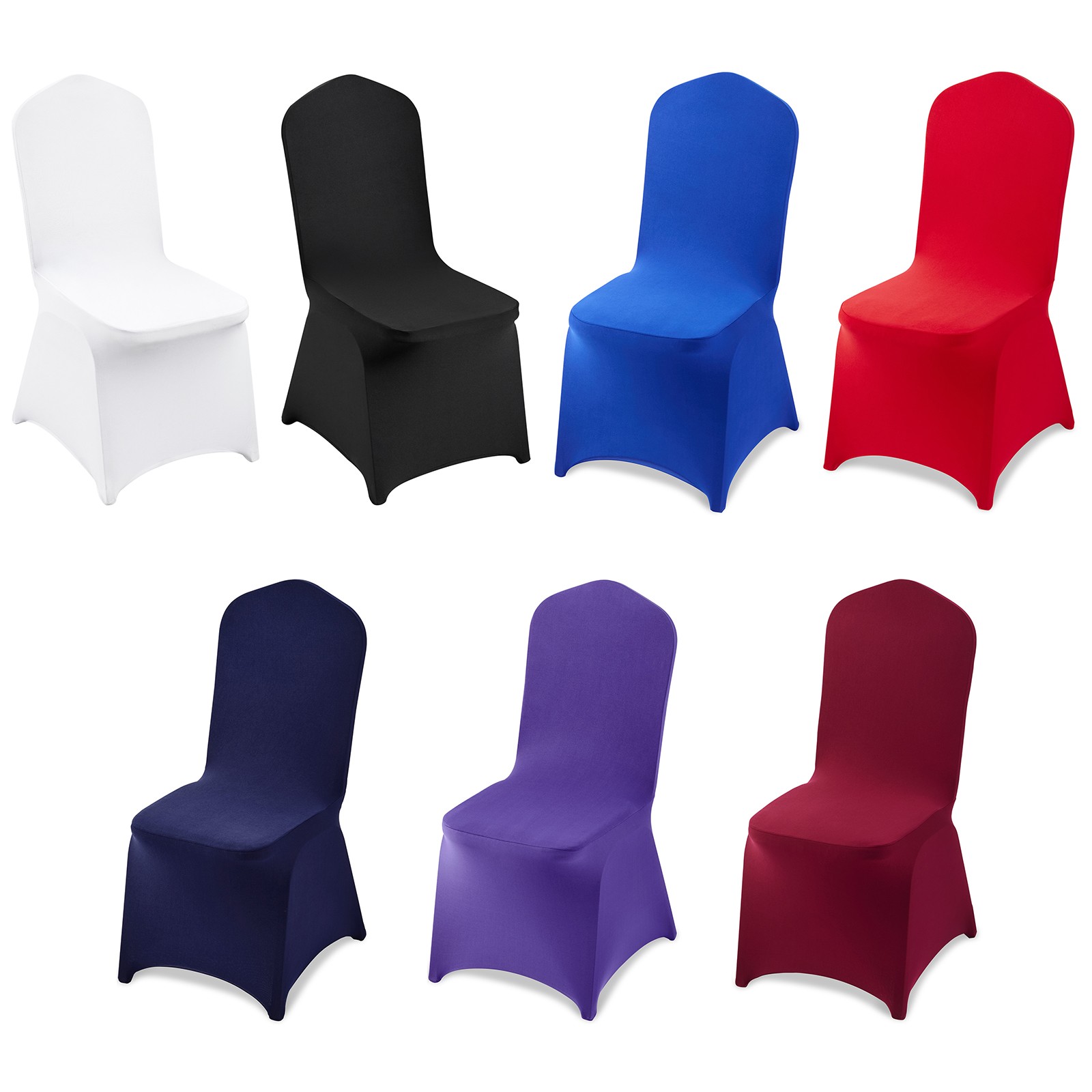 Uimoso 12-150PCS Stretch Spandex Chair Covers for Events Parties and Dining
