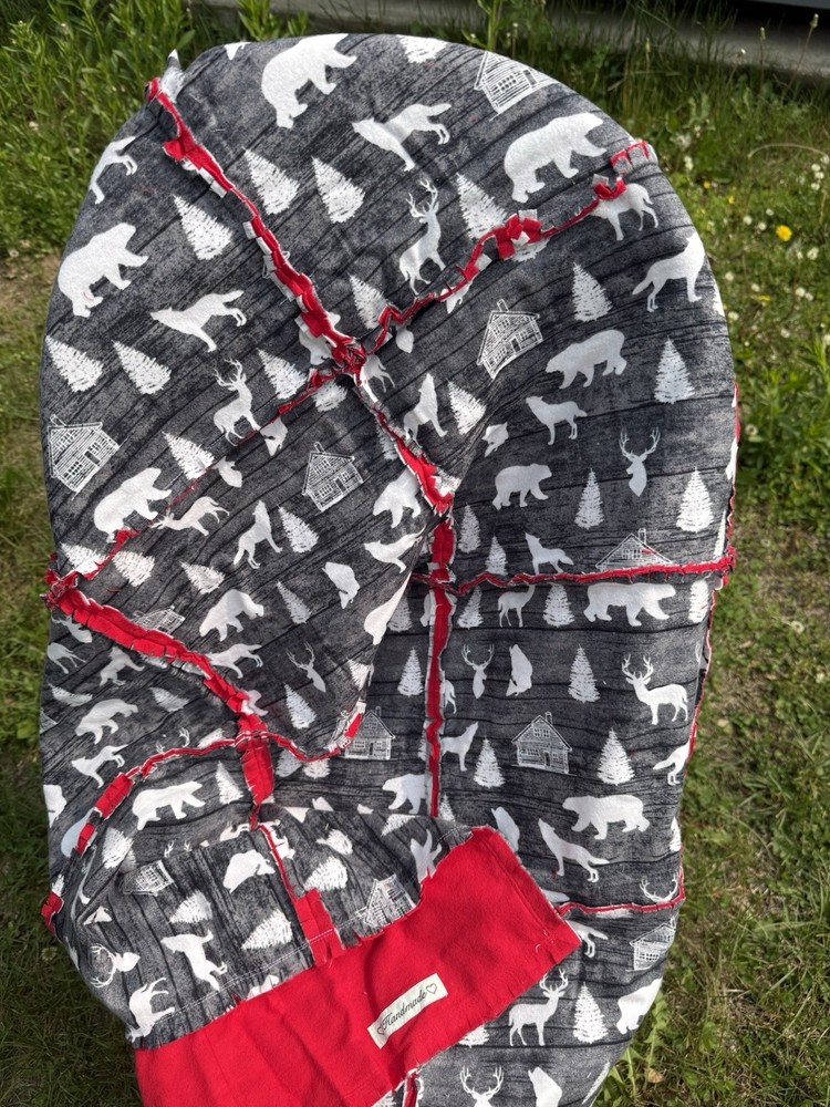 Handmade Flannel Two Layer Rag Quilt Nature Adventure