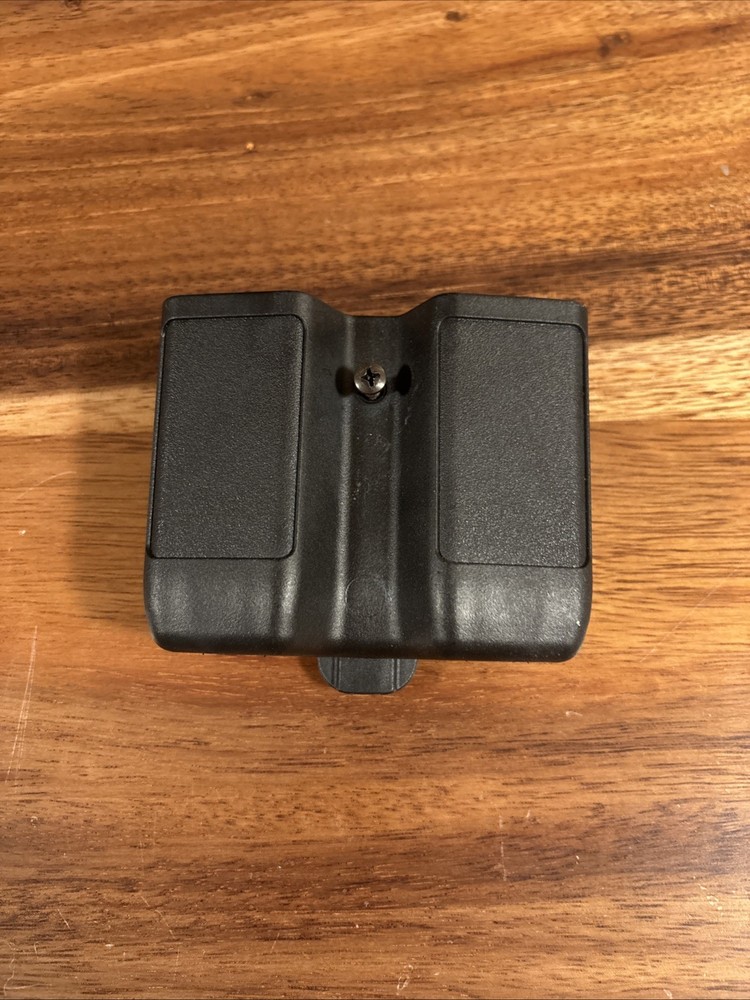 Blackhawk Double Magazine Case Single Stack, Polymer, Black Glock 9mm Mags