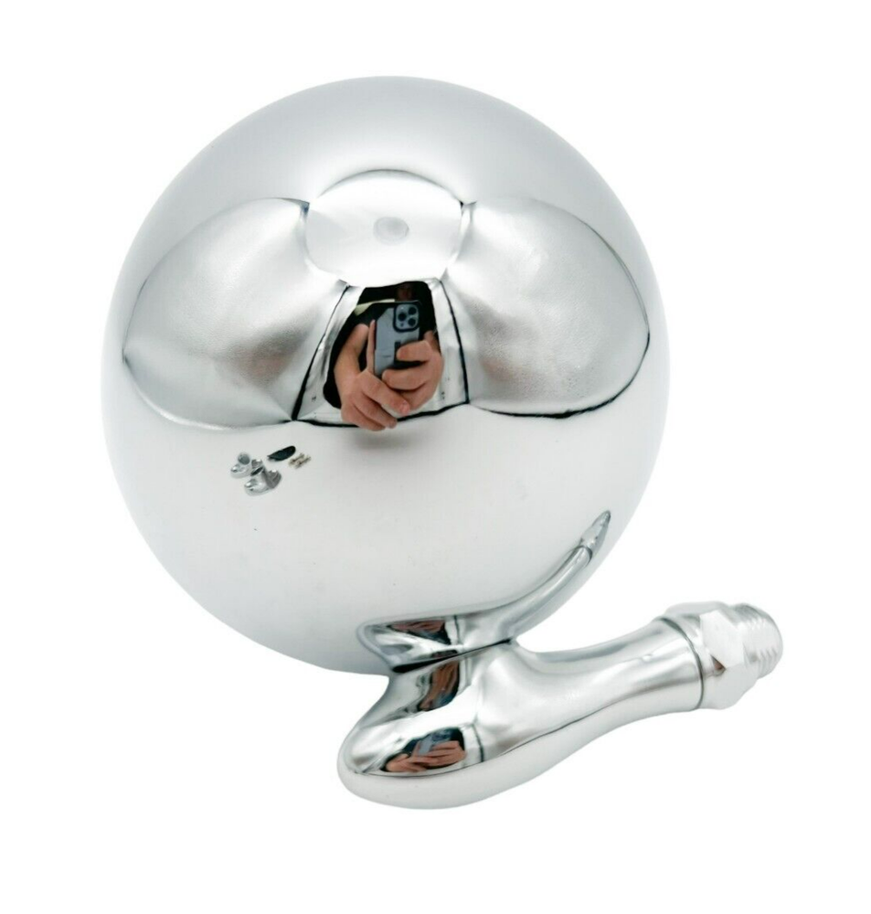 Pair Chrome Teardrop Dummy Outside Mounted Spot Lights