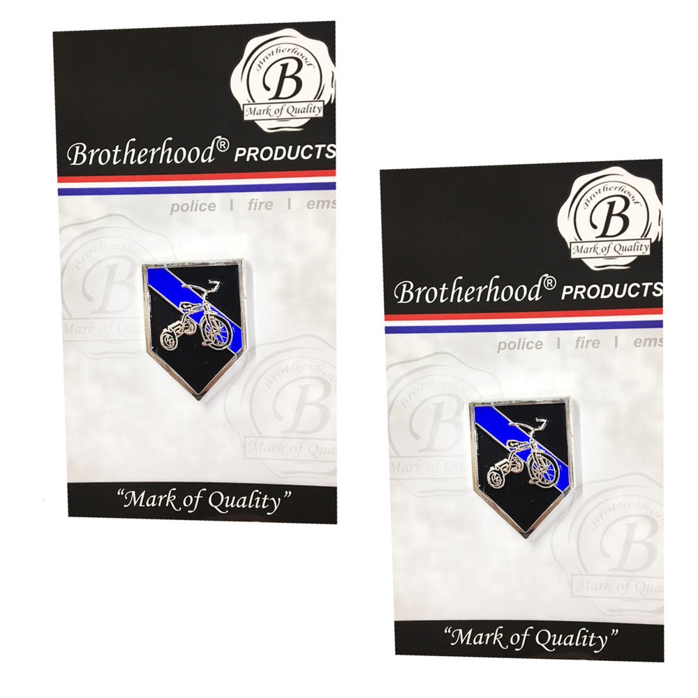 Thin Blue Line Tricycle Unit Bicycle Unit Motorcycle Unit Lapel Pin