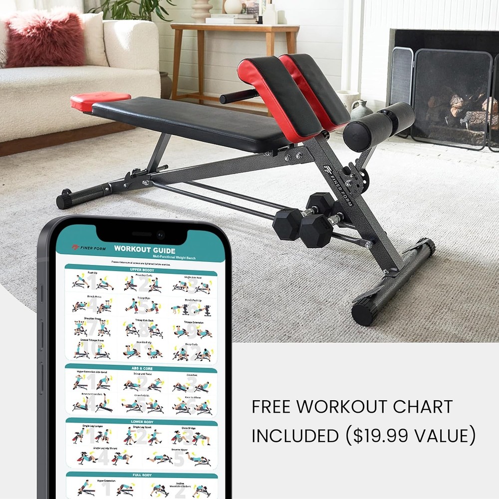 Multi-Functional Weight Bench for Full All-in-One Body Workout