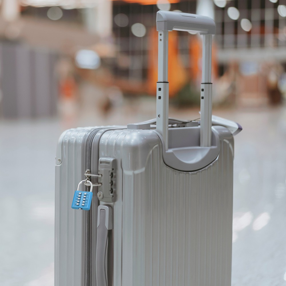 2Pcs Push Button Combination Padlock 10-Digit 5-Position Lock Lake Blue