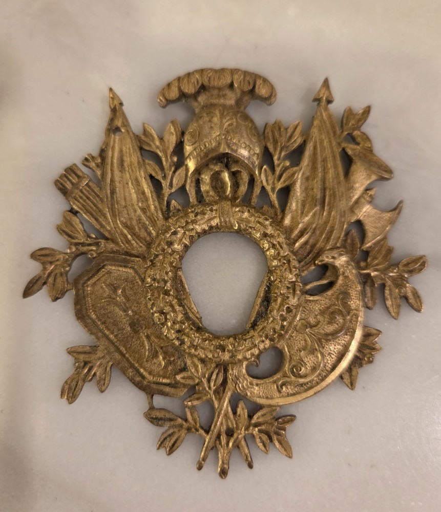 Antique Bronze Neoclassical Pediments
