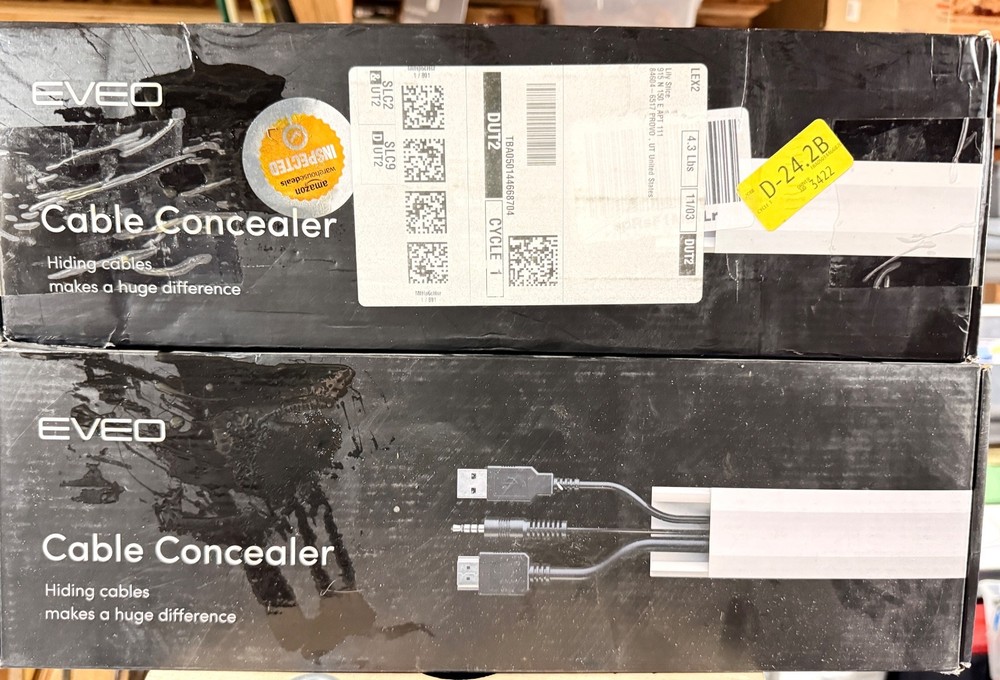 153" EVEO Cable Concealer- Cable Hider- Paintable Cable/Wire Concealer