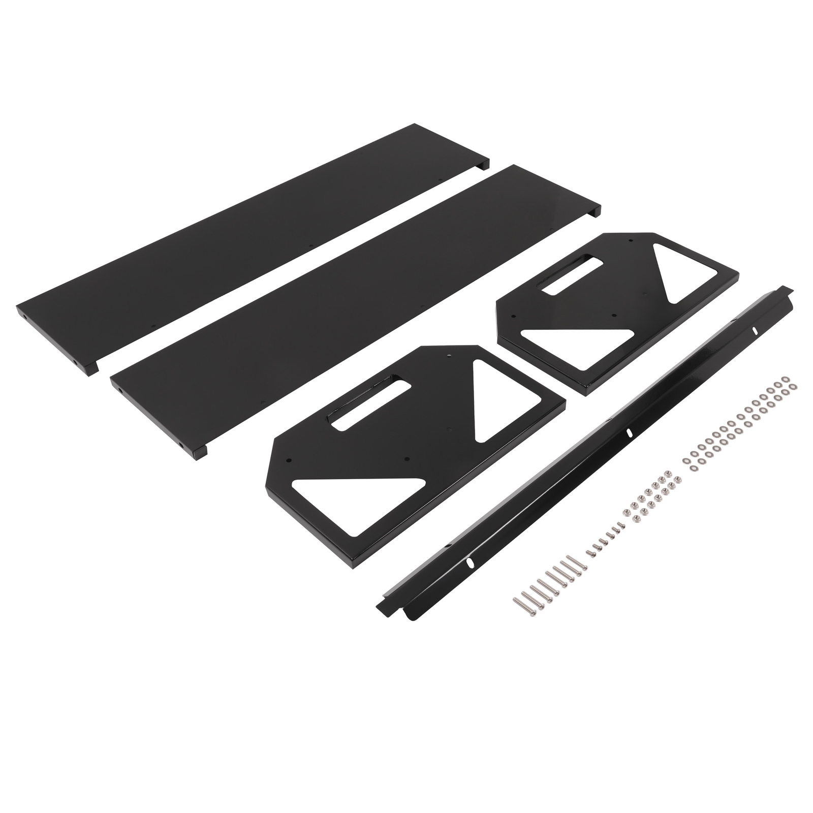 V-Shaped Livestock Feeding Trough 45'' Hay Feeder Black for Goats Calves Horses