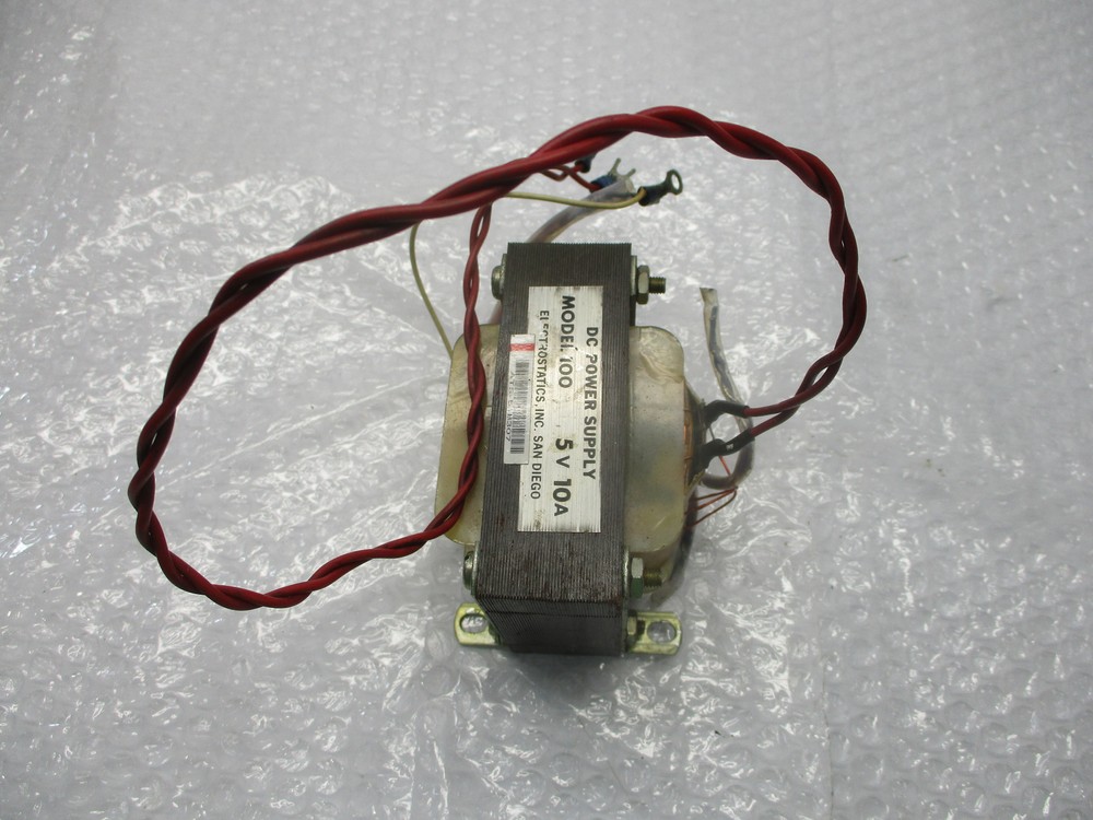 ELECTROSTATICS MODEL 100 TRANSFORMER UNMP