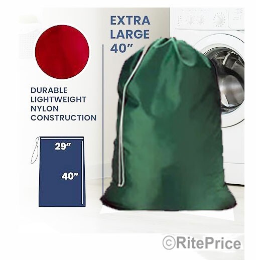 Large 29"X40" Laundry Bag Washable Heavy Duty Locking Drawstring Bag (5 Pack)