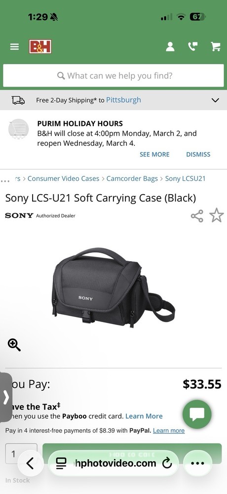 Sony Alpha Camera Bundle with 55-210mm Lens & LCS-U21 Carrying Case