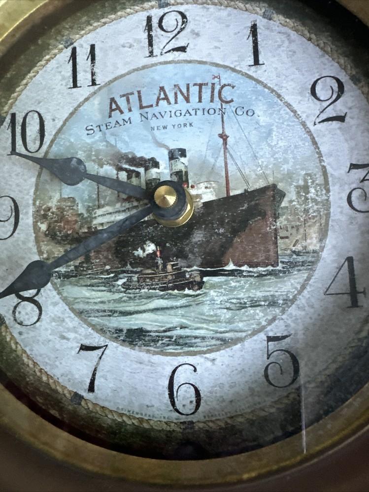 Atlantic Steam Navigation Co. NY Nautical Clock Timeworks, Berkeley, CA