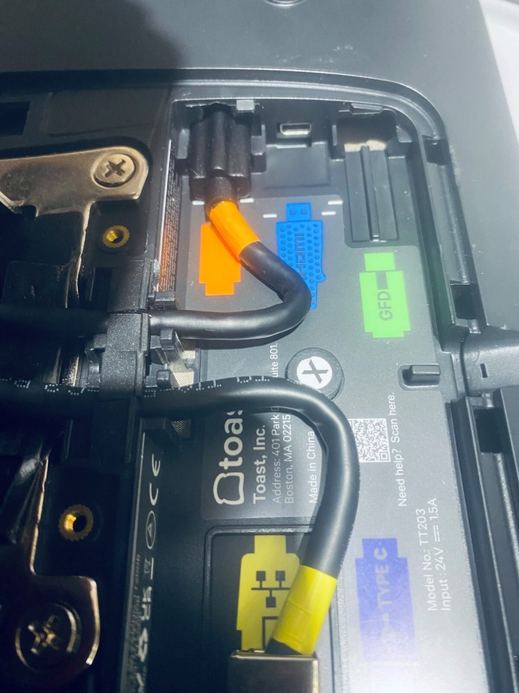 Toast Flex Touch Screen POS Data Processing System TT200 w/ Card Reader 0641