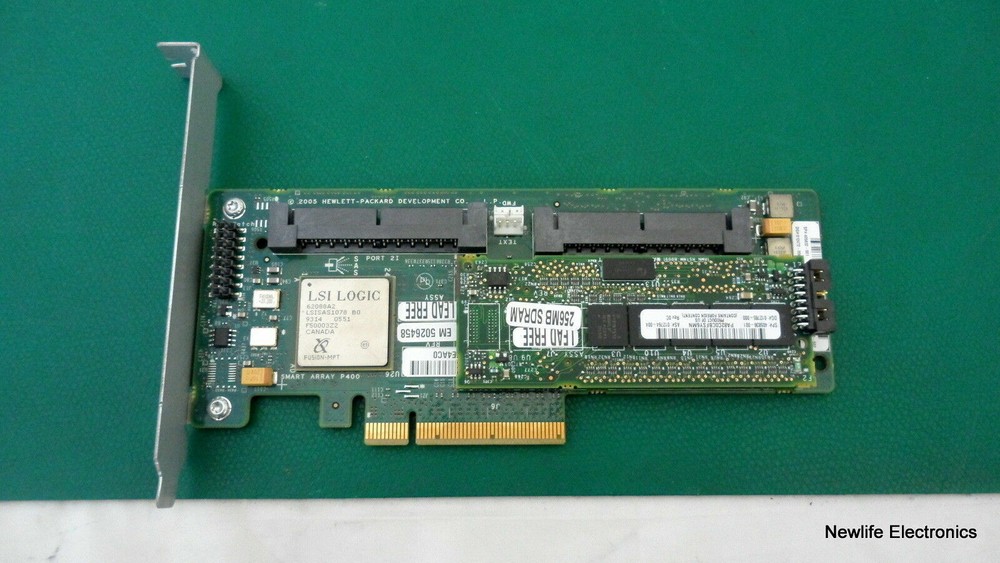 HP 405832-001 Smart Array P400 PCI-E SAS RAID Controller Card