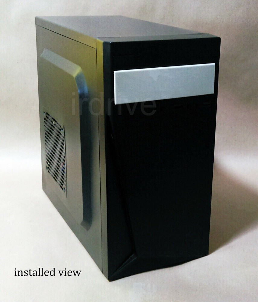 New Evercool Desktop PC Case Front 5.25" Drive Bay Beige Panel Storage Drawer