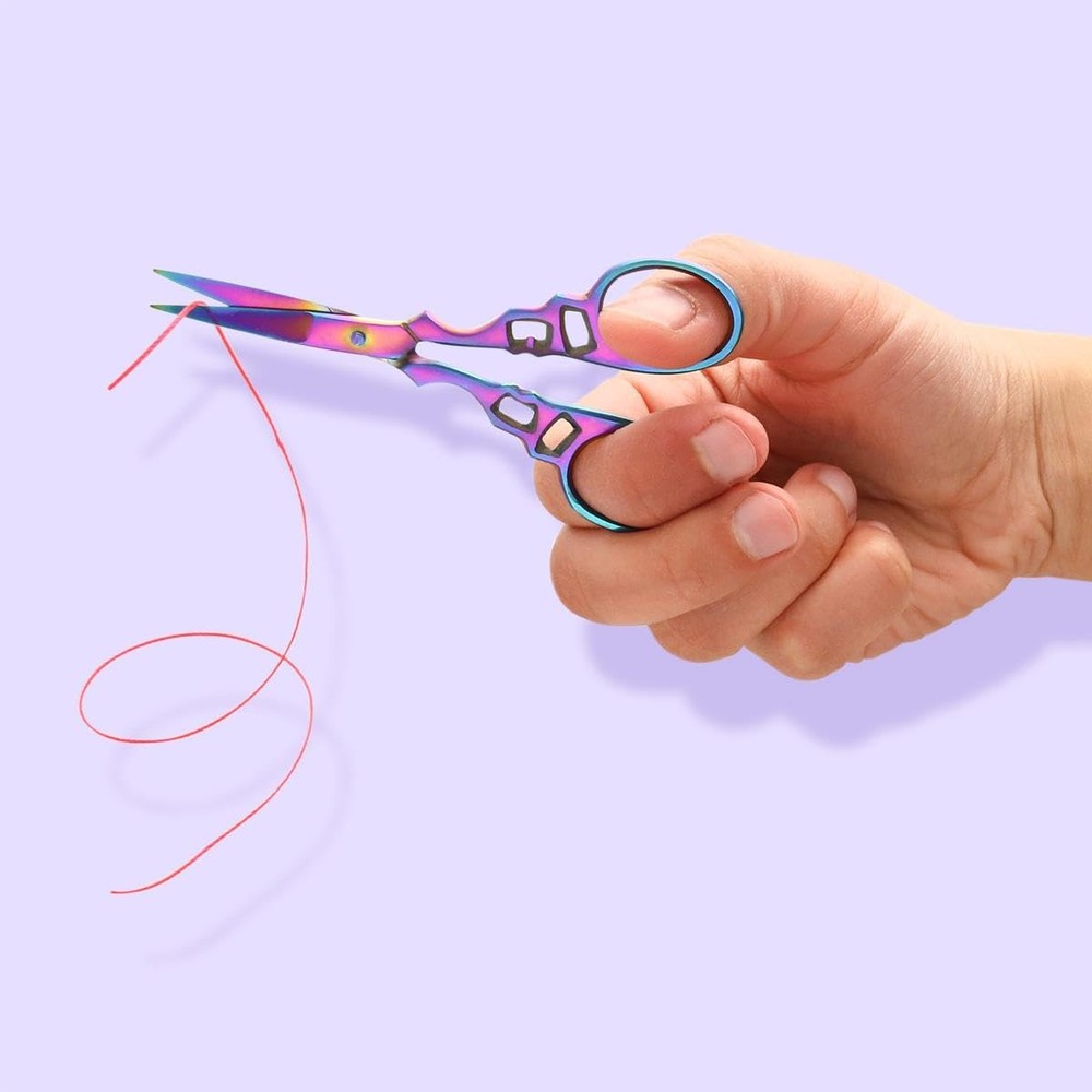 The Beadsmith Embroidery Scissors – Chroma Series – Rainbow Multicolored