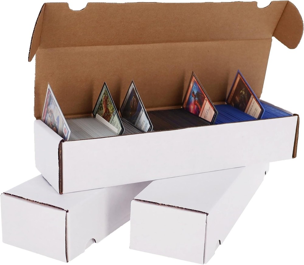 Versatile Trading Card Storage Boxes - 800 Card Capacity, Modern Design - 3 Pack