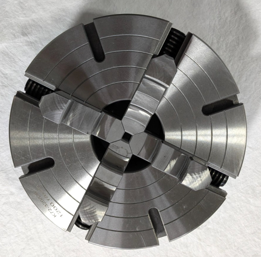 12" Independent 4 Jaw Lathe Chuck D1-6 Mounting 3.74" Through Hole 429-4126