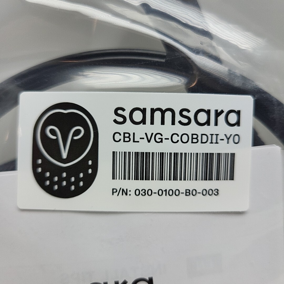 Samsara CBL-VG-COBDII-Y0 Vehicle Gateway Harness for Install VG55 Gateway New
