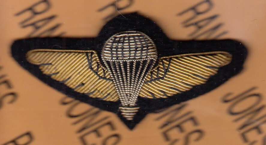 Malaysia Army Airborne Commando parachute bullion wing ~2.75" patch c/e